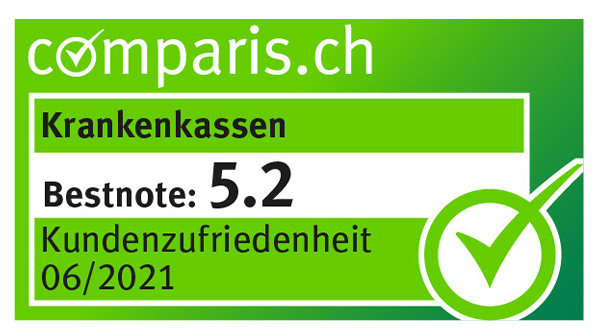 Comparis Krankenkasse-Bestnote 5.2 2022